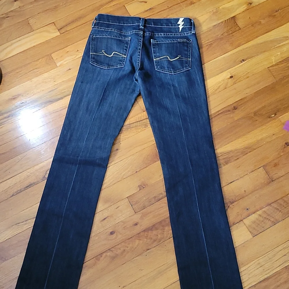 Rare 7 for all mankind lightning bolt denim 25